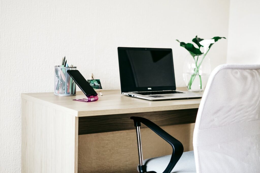 table and computer